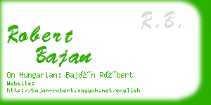 robert bajan business card